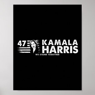 Póster Kamala 47º presidente - Vote Harris (front& B