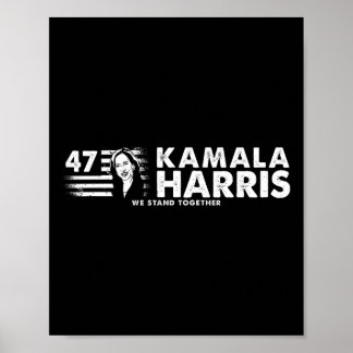Póster Kamala 47º presidente - Vote Harris (front& B