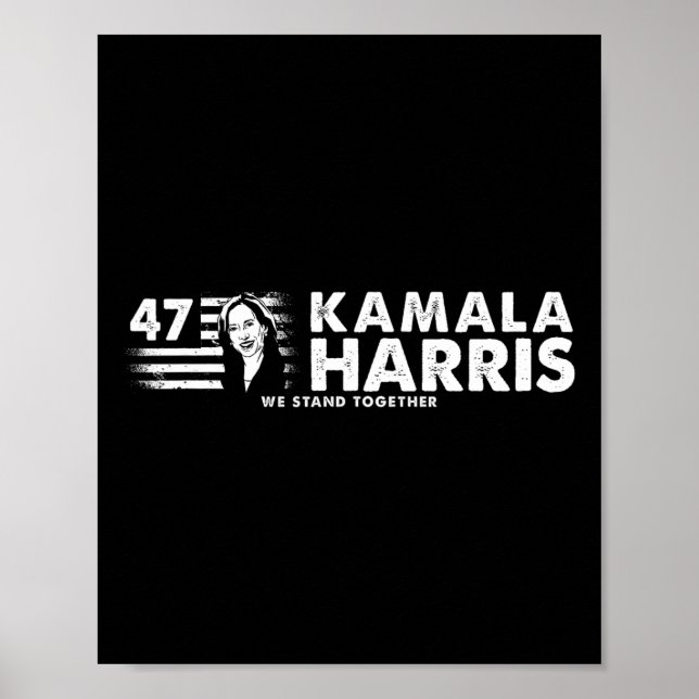 Póster Kamala 47º presidente - Vote Harris (front&amp; B (Frente)