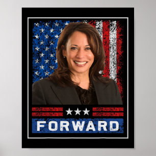 Póster Kamala Adelante Presidenta Kamala Harris Wheimer 2