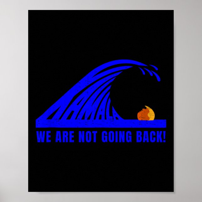 Póster Kamala Blue Wave 2024 Harris Wheimer Presidential (Frente)