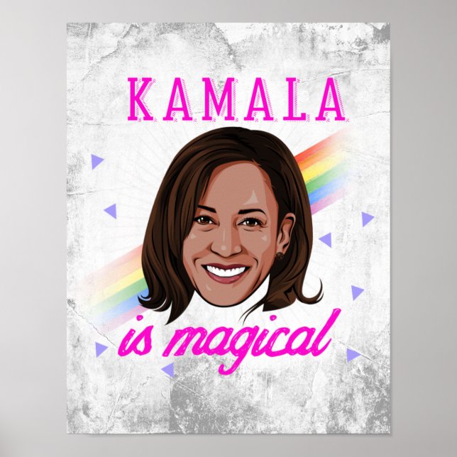 Póster Kamala es mágica (Frente)