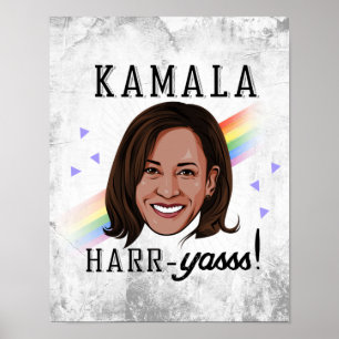 Póster Kamala Harr-Yasss