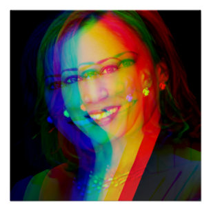 Póster Kamala Harris 2024 1ª india Melanin Sista