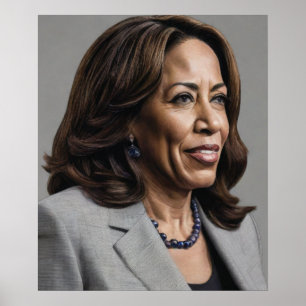 Póster Kamala Harris 2024 1ª india Melanin Sista