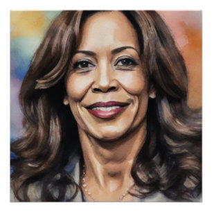 Póster Kamala Harris 2024 1ª india Melanin Sista