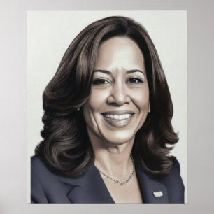 Póster Kamala Harris 2024 1ª india Melanin Sista
