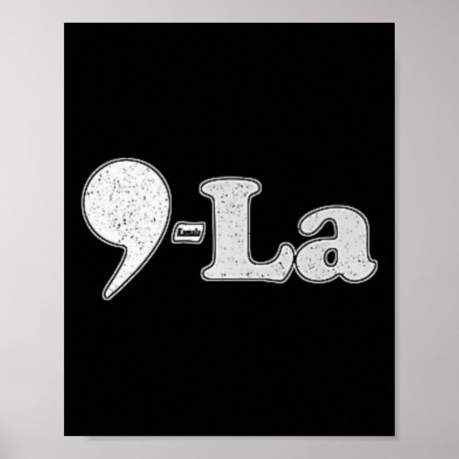 Póster Kamala Harris 2024 47 Comma + La For President (Frente)