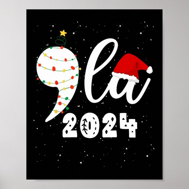 Póster Kamala Harris 2024 Coma La Navidad Divertida  (Frente)