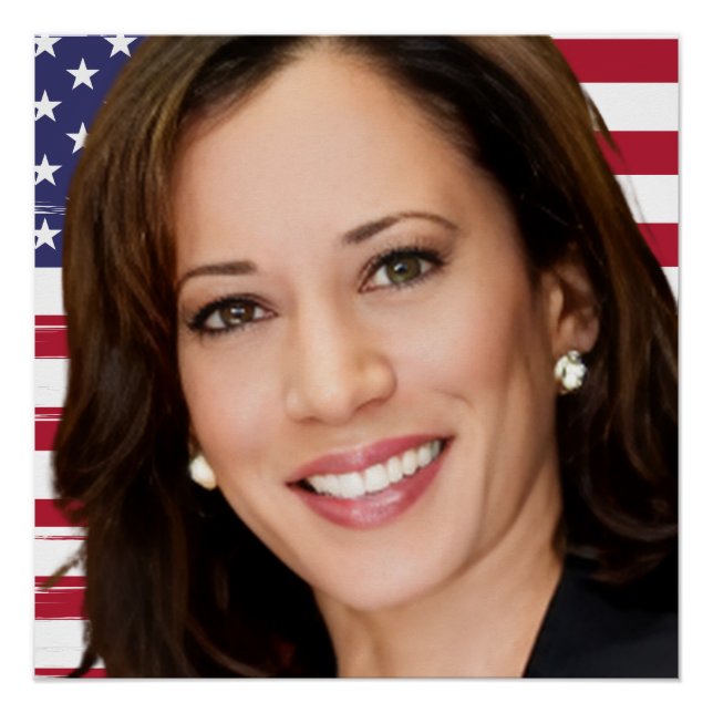 Póster Kamala Harris 2024 mi presidente es negro y femeni (Anverso)