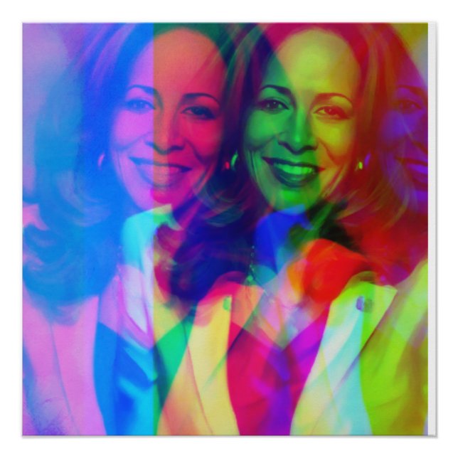 Póster Kamala Harris 2024 mi presidente es negro y femeni (Anverso)