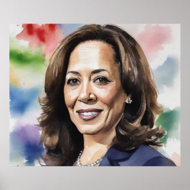 Póster Kamala Harris 2024 mi presidente es una mujer negr (Frente)