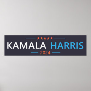 Póster Kamala Harris 2024 para el presidente
