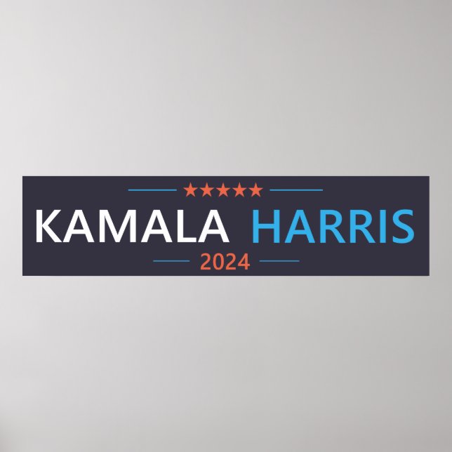Póster Kamala Harris 2024 para el presidente (Frente)