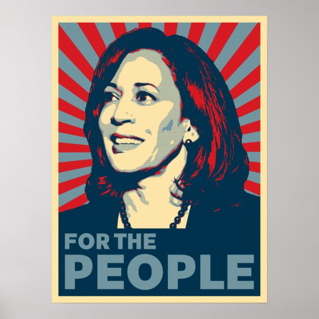 Póster kamala Harris 2024 para la esperanza del pueblo (Frente)
