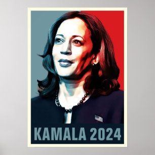 Póster Kamala Harris 2024 Pop Art