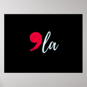 Póster Kamala Harris 2024 Presidente Comma La Funny