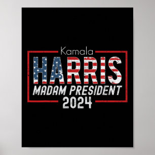 Póster Kamala Harris 2024 Señora Presidenta Costum Electo
