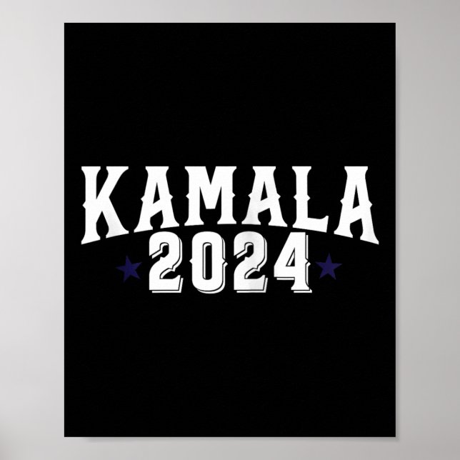 Póster Kamala Harris 2024 Señora Presidenta de la campaña (Frente)