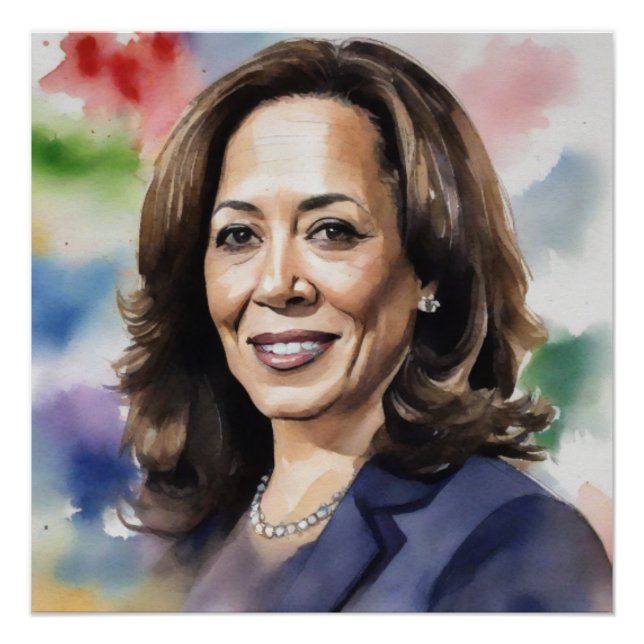 Póster Kamala Harris 2024 vicepresidenta de Black Women S (Anverso)