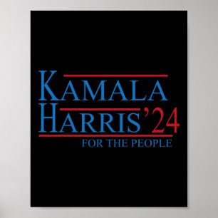 Póster Kamala Harris 24 Por Las Elecciones Populares 2024
