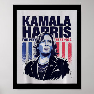 Póster Kamala Harris 47 El Presidente Usa America 2024 El