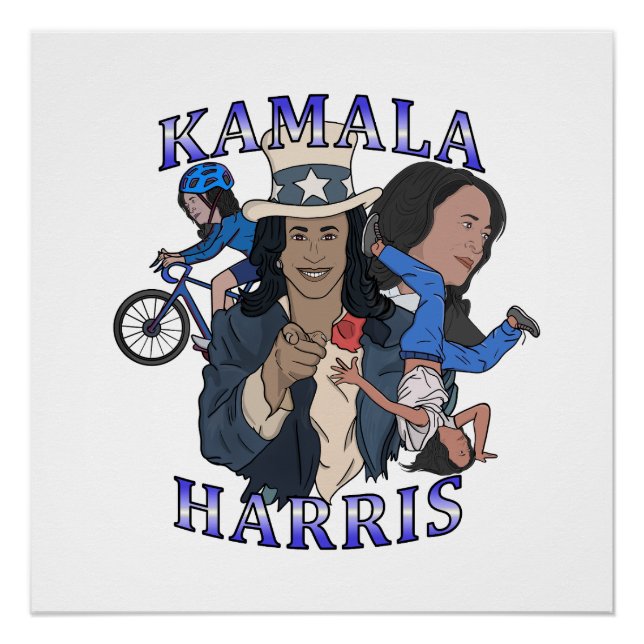 Póster Kamala Harris Bootleg Rap Style (Anverso)