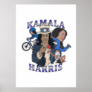 Póster Kamala Harris Bootleg Rap Style
