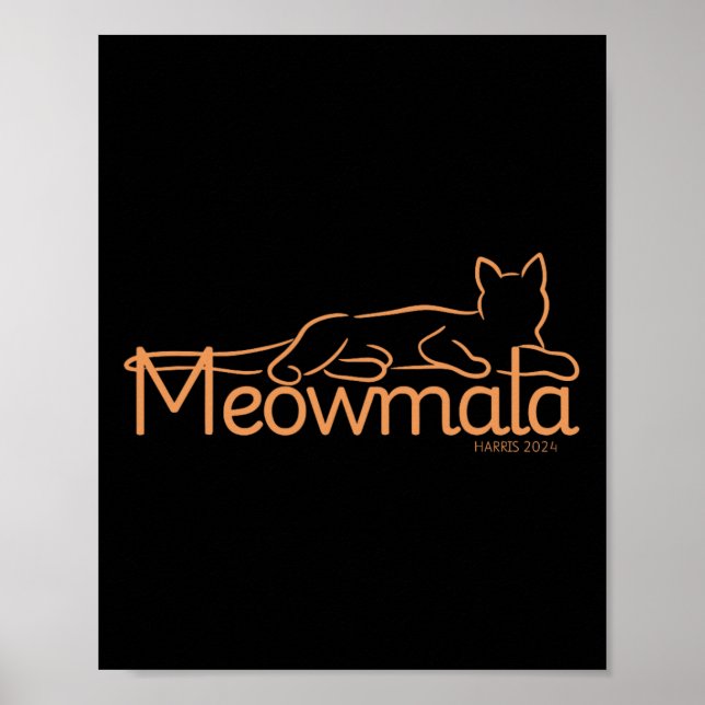 Póster Kamala Harris Cat Ladies 2024 (Frente)