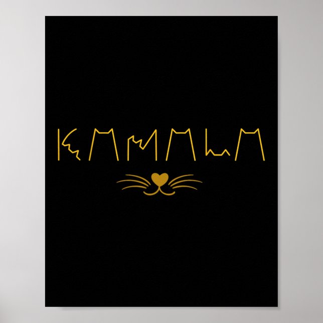 Póster Kamala Harris Cat Ladies Y Cat Guy (Frente)