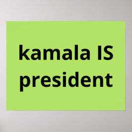 Póster Kamala Harris es la elección del presidente 2024