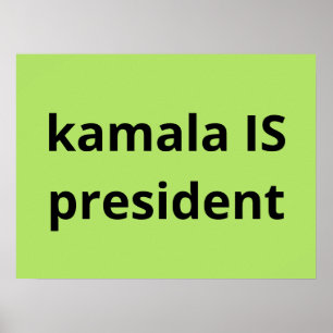 Póster Kamala Harris es la elección del presidente 2024