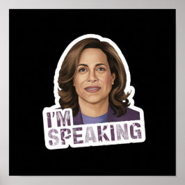 Póster Kamala Harris Estoy Hablando, Cita del Debate Hist