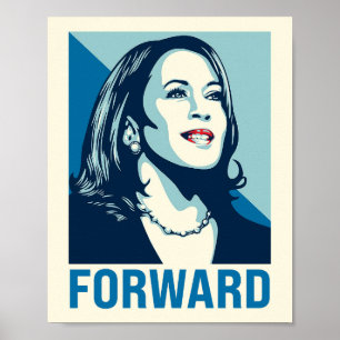 PÓSTER KAMALA HARRIS FORWARD