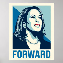 Póster Kamala Harris Forward 11x14