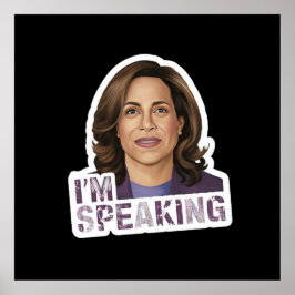 Póster Kamala Harris Hablo, Cita histórica de debate