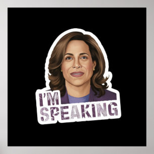 Póster Kamala Harris Hablo, Cita histórica de debate