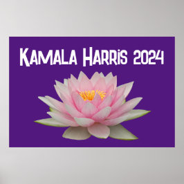 Póster Kamala Harris Lotus 2024