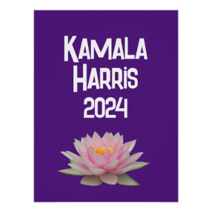 Póster Kamala Harris Lotus 2024