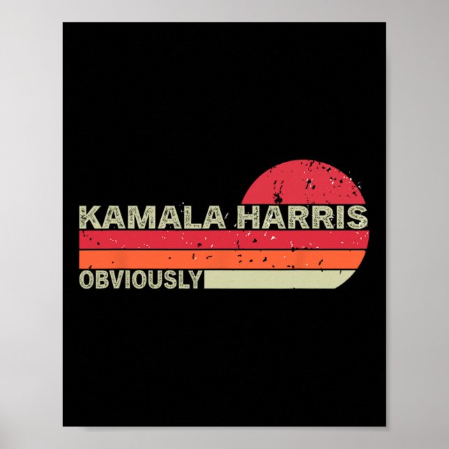 Póster Kamala Harris Obviamente. Harris obviamente (Frente)
