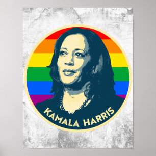 PÓSTER KAMALA HARRIS ORIDE BADGE