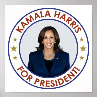 PÓSTER ¡KAMALA HARRIS PARA PRESIDENTE!