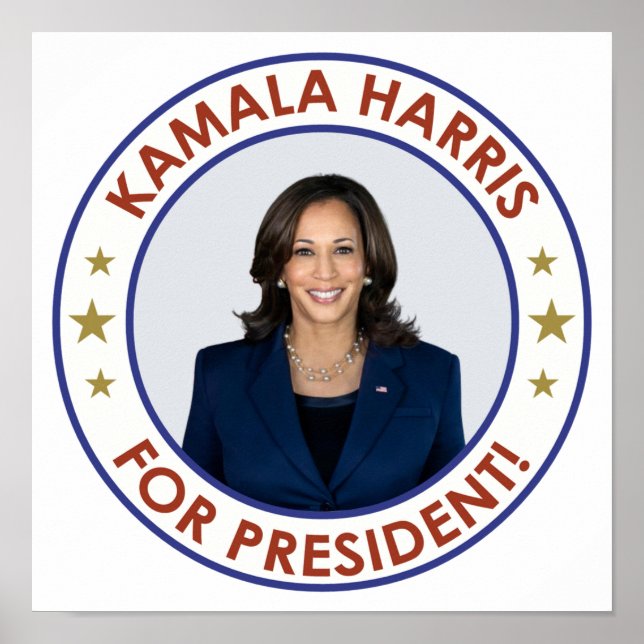 PÓSTER ¡KAMALA HARRIS PARA PRESIDENTE! (Frente)