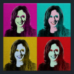 Póster Kamala Harris Pop Art (Rosa, Verde azulado, Oro, R<br><div class="desc">El arte pop político y los regalos políticos de PolitiClothes.com y PolitiCardz.com Encuentran los regalos políticos y electorales más únicos, incluyendo: camisetas políticas, pegatinas para parachoques políticos, botones políticos, Posters políticos, pines políticos, tarjetas políticas, tazas políticas, Posters políticos, Rótulos políticos y más! Arte y arte político: http://www.PolitiClothes.com Cartas y regalos...</div>