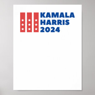 Póster Kamala Harris por el presidente - Votar las elecci