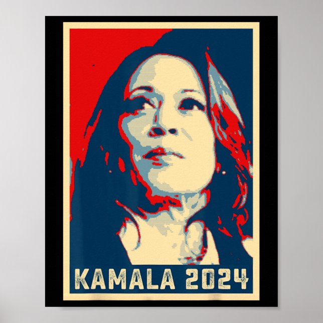 Póster Kamala Harris Por La Presidenta 2024 Señora Vicepr (Frente)