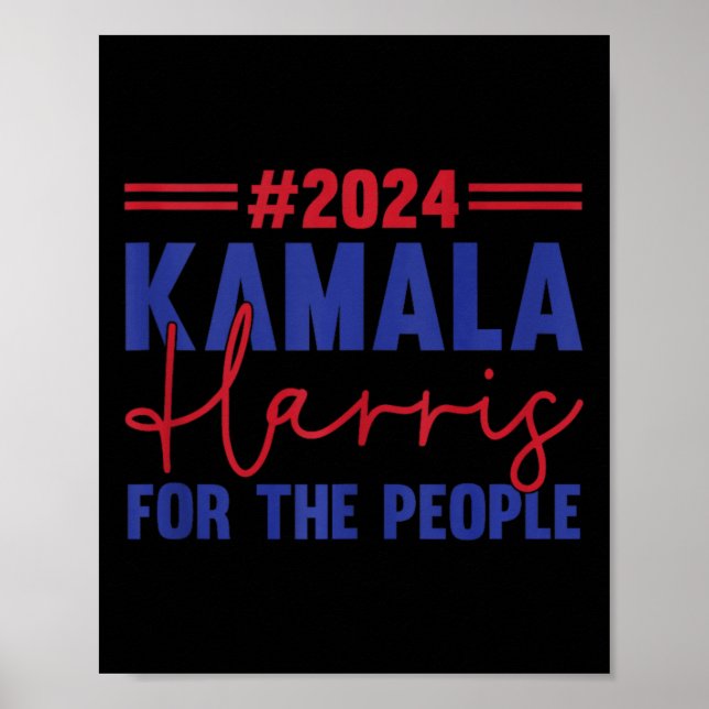 Póster Kamala Harris por las elecciones de la presidenta  (Frente)