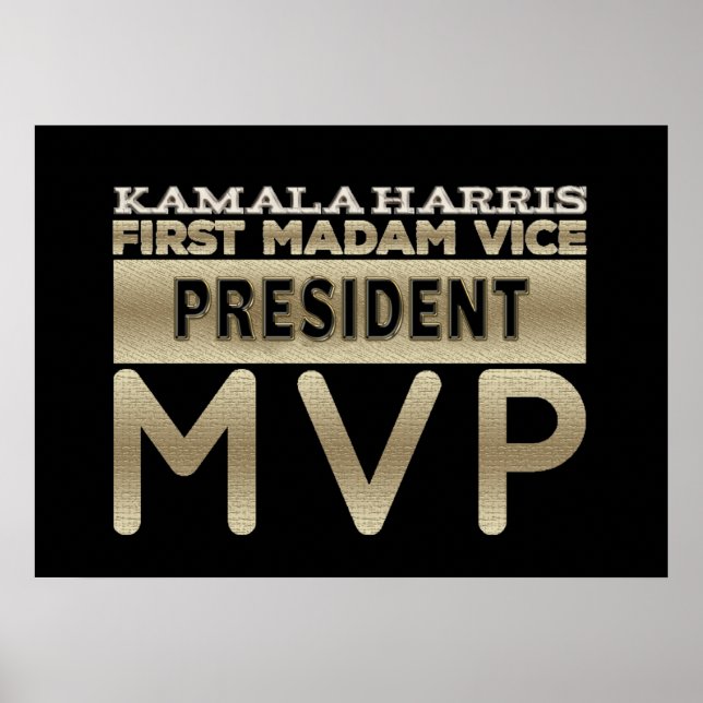 Póster Kamala Harris Señora Vicepresidenta MVP (Frente)