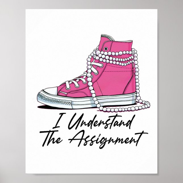 Póster Kamala Harris Shoes Y Pearl Entiendo El Ign (Frente)