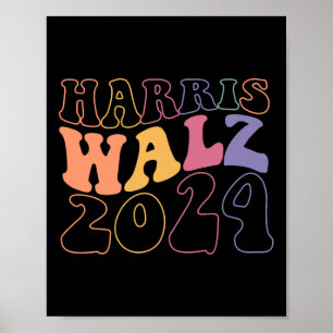 Póster Kamala Harris Tim Walz Waltz Harris Walz Waltz 202